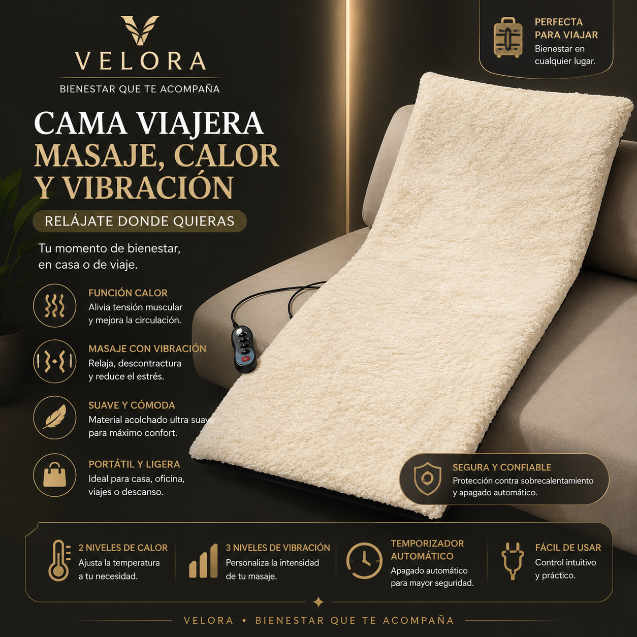 TravelMassage™  Cama de Masaje