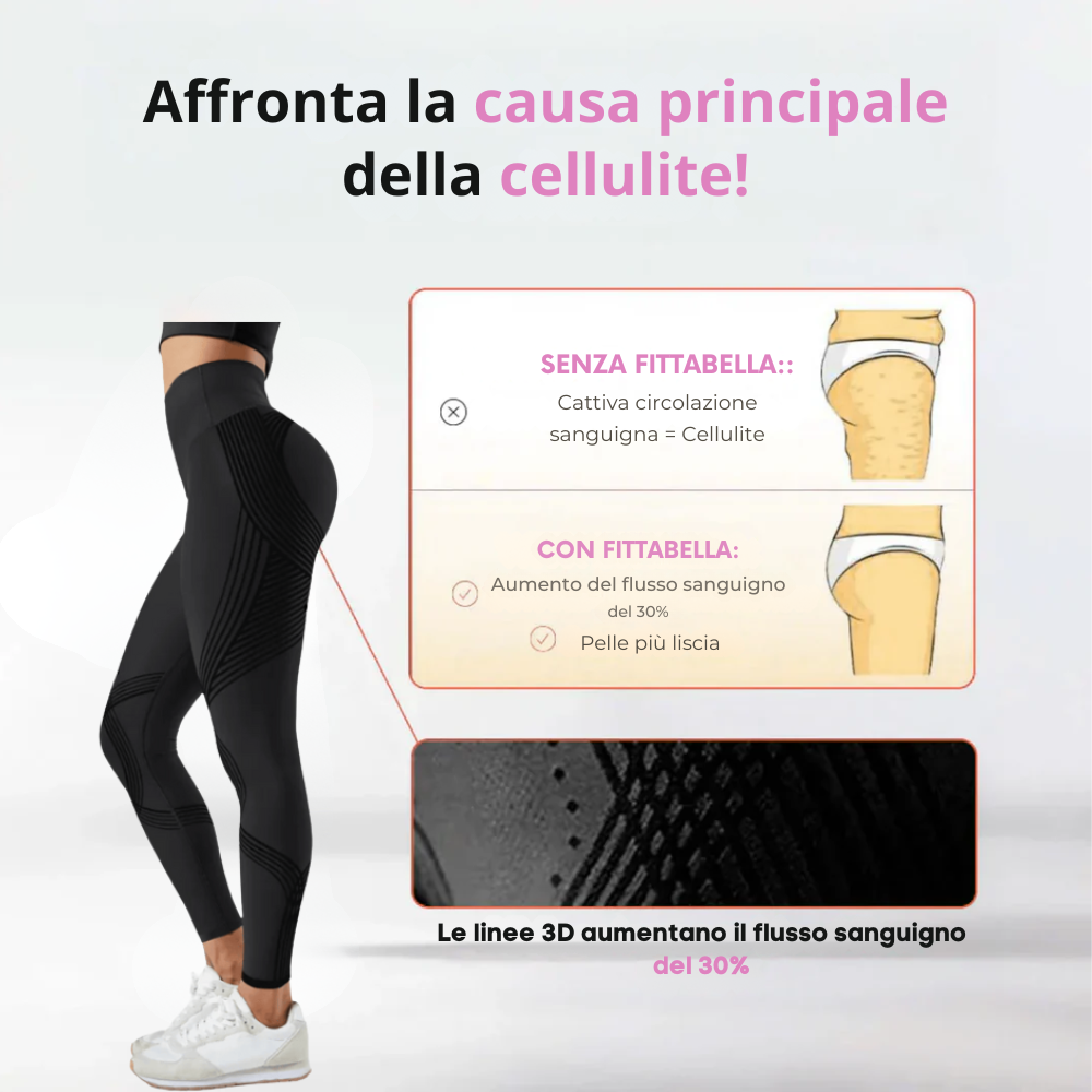 Leggings Anticelulíticos 3D FittaBella Sculptura Redefine tu Silueta